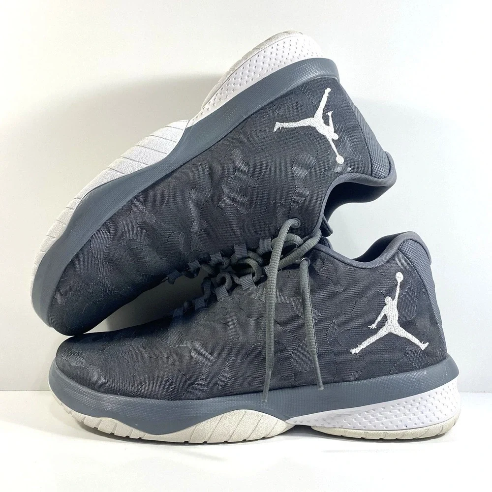 Nike Mens Sz 12 Air Jordan B. Fly Cool Grey White Camo Shoes Sneakers 881444-004
